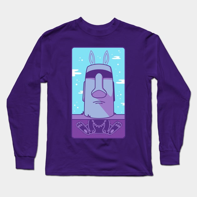 Secret of Easter Island Long Sleeve T-Shirt by strangethingsa